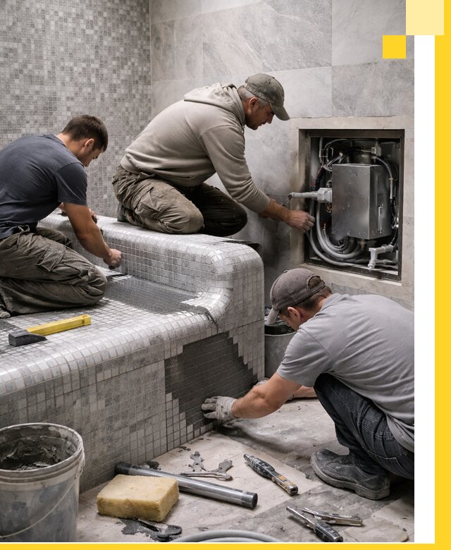 Проекты хамамов под ключ в Колпине и дизайн и строительство