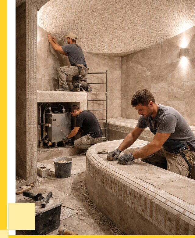 Монтаж хамамов под ключ в Колпине от 257875 р. ЭриданКлп