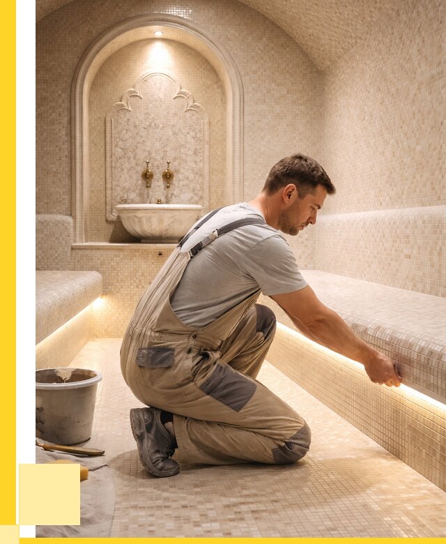 Отделка хамамов под ключ в Колпине от 5673 р. | ЭриданКлп