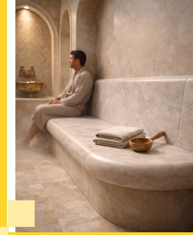 Сиденья для хамама в Колпине под ключ от 12378 р. | ЭриданКлп