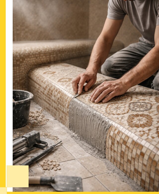 Плитка для хамама под ключ в Колпине от 3610 р. | ЭриданКлп