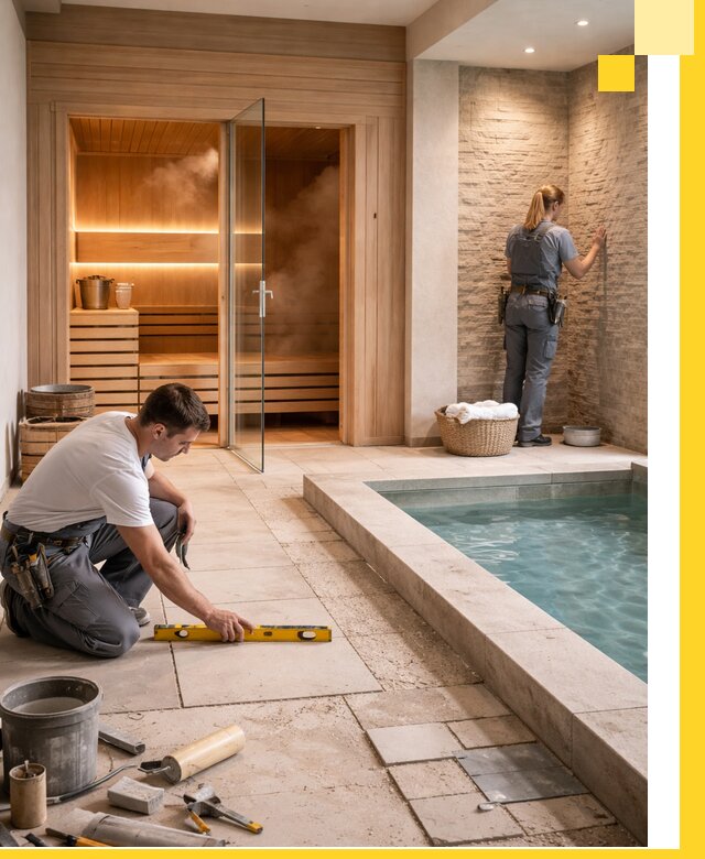 Комплексный дизайн и отделка интерьеров SPA под ключ в Колпине